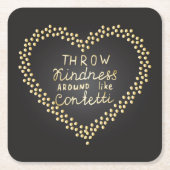 Wurfs-Güte mag herum Confetti Rechteckiger Pappuntersetzer (Vorderseite)