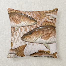 Wurfs-Kissen des Mangroven-Rotbarsch-(grauer Kissen