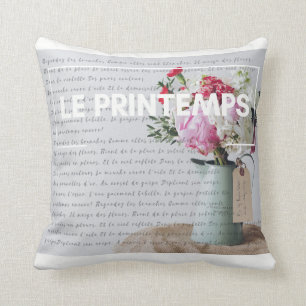 Wurfs-Kissen - Frühjahr - französischer Dekor Kissen