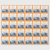 Wurfscheibenschießen Geschenkpapier (Flach)