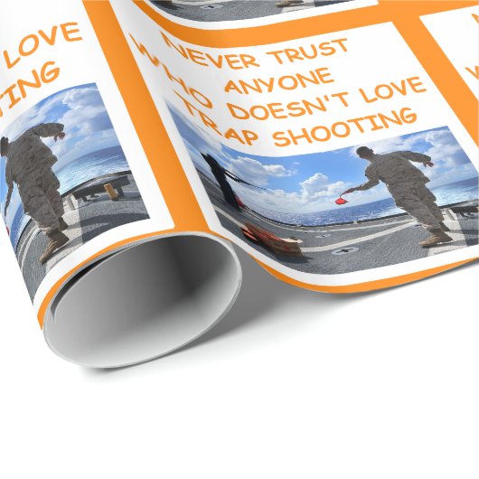 Wurfscheibenschießen Geschenkpapier (Rolleneckpunkt)