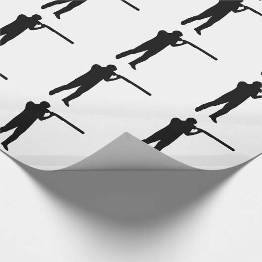 Wurfscheibenschießen Geschenkpapier (Ecke)