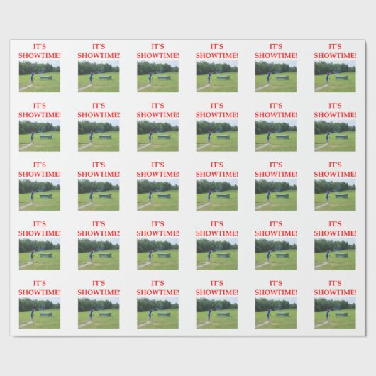 Wurfscheibenschießen Geschenkpapier (Flach)