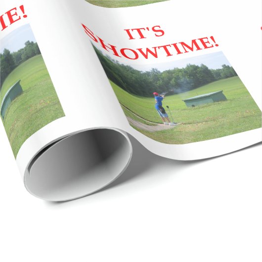 Wurfscheibenschießen Geschenkpapier (Rolleneckpunkt)