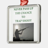 Wurfscheibenschießen Ornament Aus Metall (Links)