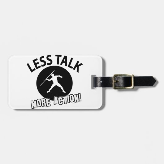 Wurfsspeerentwurf Gepäckanhänger (Vorderseite horizontal)