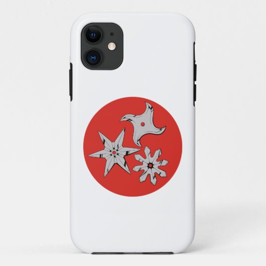Wurfsterne Ninja shuriken Case-Mate iPhone Hülle (Rückseite)