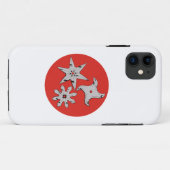 Wurfsterne Ninja shuriken Case-Mate iPhone Hülle (Rückseite (Horizontal))