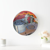 Wurlie Time Große Wanduhr (Zuhause)