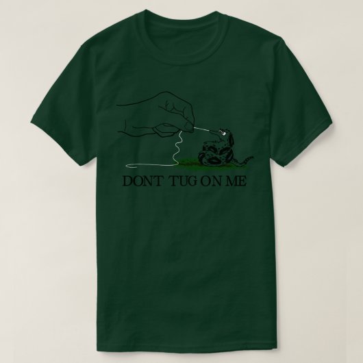 Wurm auf einer String Gadsden Flag Parody T-Shirt (Design vorne)