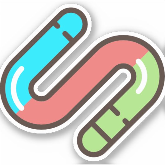 Wurm Aufkleber (Vorderseite)