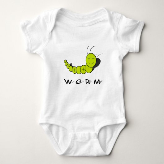 Wurm Baby Strampler (Vorderseite)