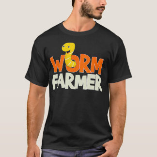 Wurm-Bauer Kompostieren Vermiculture Gift T-Shirt