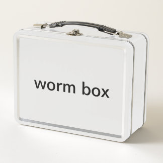 Wurm-Brotdose Metall Lunch Box