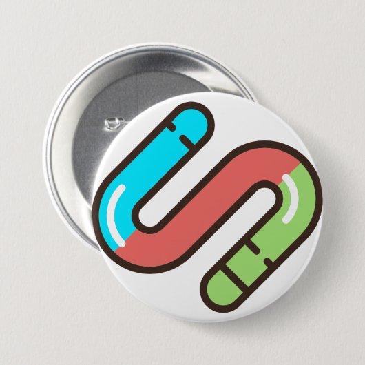 Wurm Button (Vorne & Hinten)