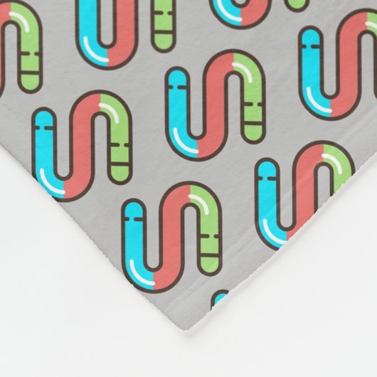 Wurm Fleecedecke (Ecke)