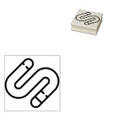 Wurm Gummistempel (Stempel)