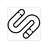 Wurm Gummistempel (Prägung)