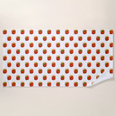 Wurm in Apple Beach Handtuch Spaß - Ihre Farben (Vorderseite)