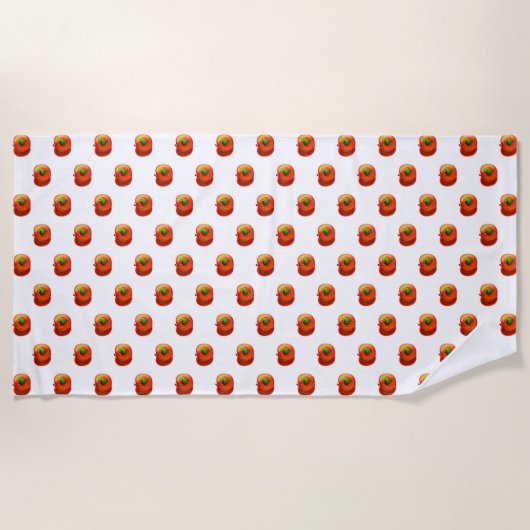 Wurm in Apple Beach Handtuch Spaß - Ihre Farben (Vorderseite)