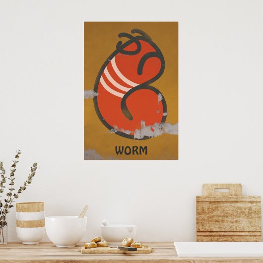 Wurm Poster (Küche)
