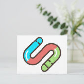 Wurm Postkarte (Stehend Vorderseite)