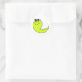 Wurm Runder Aufkleber (Tasche)