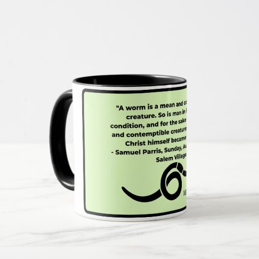 Wurm Salem Hexe Tasse (Vorderseite Links)
