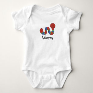 Wurm-Shirt Baby Strampler