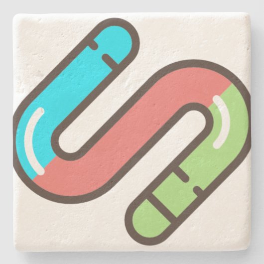 Wurm Steinuntersetzer (Vorderseite)