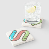 Wurm Steinuntersetzer (Seitenansicht)