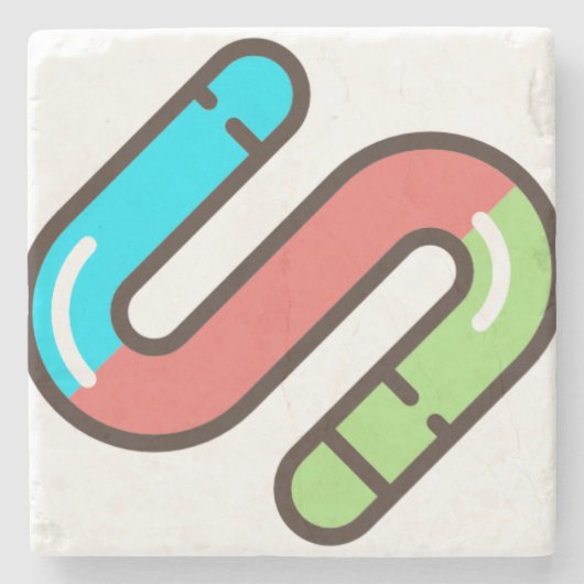 Wurm Steinuntersetzer (Vorderseite)