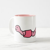 Wurm Zweifarbige Tasse (Vorderseite Links)