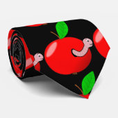 Wurmapfel. Schwarz Krawatte (Gerollt)