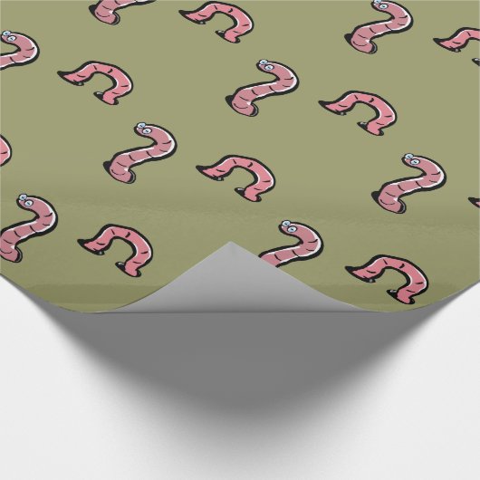 Würmer Geschenkpapier (Ecke)