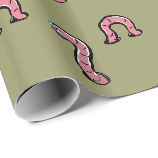 Würmer Geschenkpapier (Rolleneckpunkt)