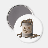 Würmer got? magnet (Vorderseite/Rückseite)