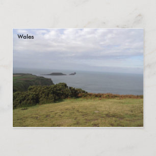 Würmer Head, The Gower, South Wales. Postkarte