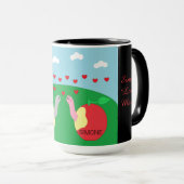 Würmer in der Liebe Tasse (VorderseiteRechts)