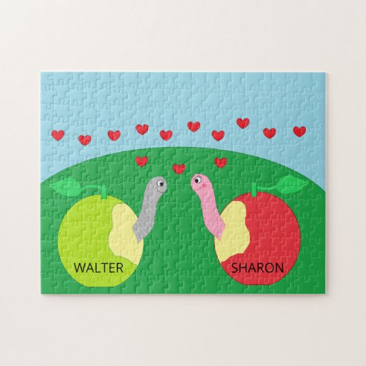 Würmer in Liebe: Puzzle (Horizontal)