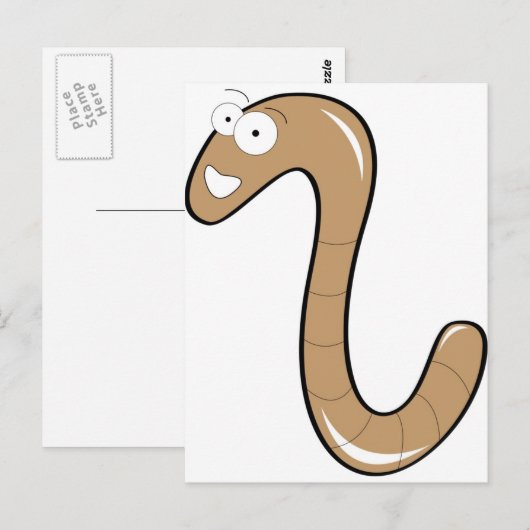 Würmer Postkarte (Vorne/Hinten)
