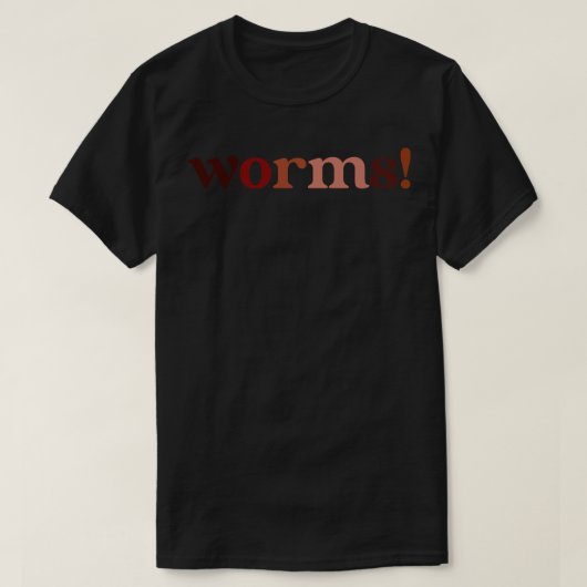 Würmer T-Shirt (Design vorne)