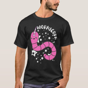 Wurmfarmer Einhorn Würmer Vermiculture Wurm Farmin T-Shirt