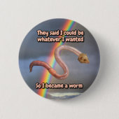 Wurmknopf Button (Vorderseite)