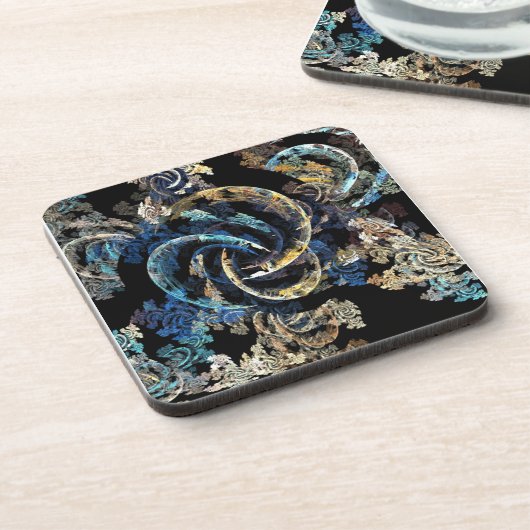 Wurmloch im Weltraum Untersetzer (Linke Seite)