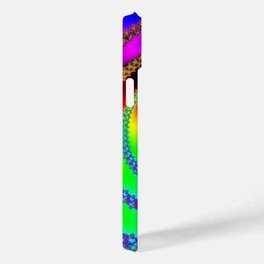 Wurmloch mit schwarzem Friedenszeichen Case-Mate iPhone Hülle (Rückseite / Rechts)