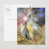 Wurmloch Postkarte (Vorne/Hinten)