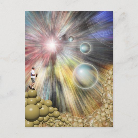 Wurmloch Postkarte (Vorderseite)