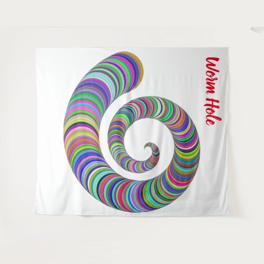 Wurmloch Tapestry Wandteppich (Vorderseite (Horizontal))