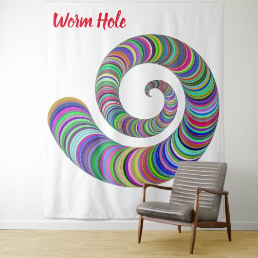 Wurmloch Tapestry Wandteppich (Beispiel)